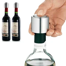Bouchon de bouteille de vin en acier inoxydable, scellé sous vide, pompe de conservation, bouchon de Bar, garder votre meilleur W