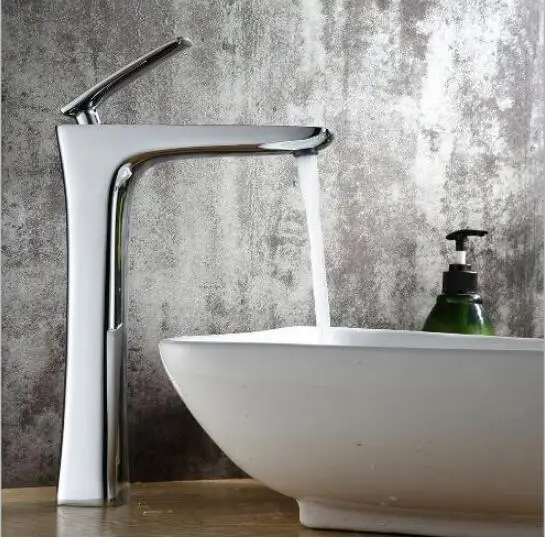 Basin Faucet Chrome Basin Mixer Brass Crane Bathroom Faucets Hot and Cold Water Mixer Tap Contemporary Mixer Tap torneira basin faucets antique black oil brass crane bathroom faucets hot and cold water mixer tap contemporary mixer tap torneira