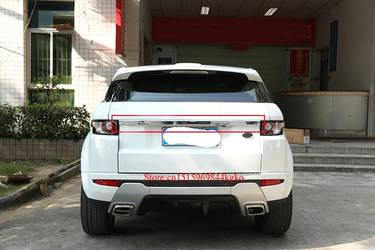 Для Land Rover Range Rover Evoque Черная задняя дверь багажника Крышка отделка 2012- 1 шт