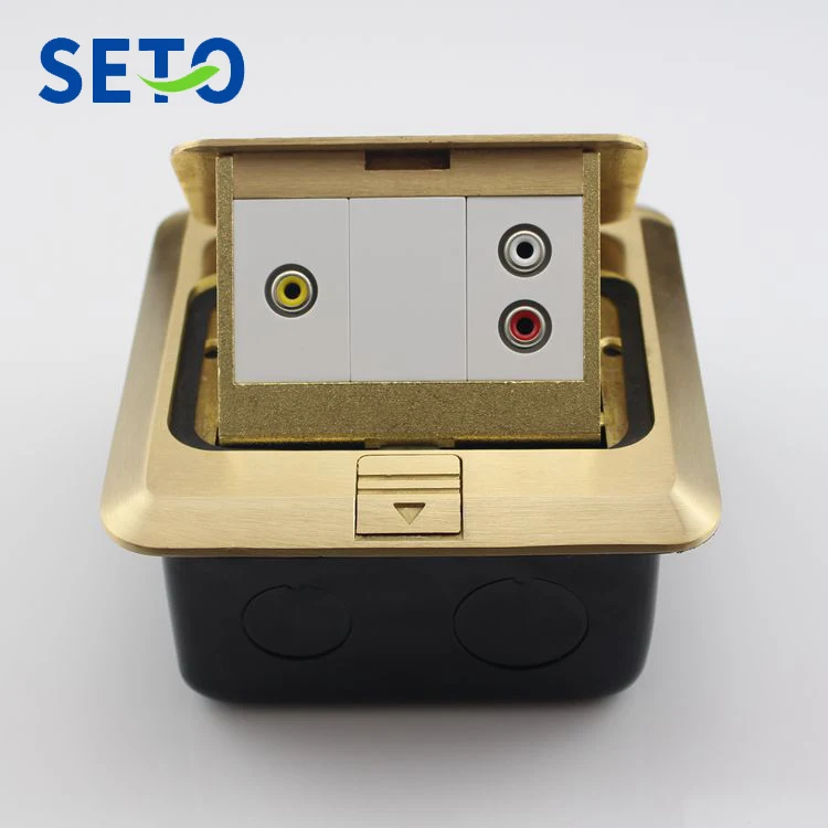 SeTo Pop-up Type Floor Socket Red &amp White Yellow Audio Connector Wall Plate Keystone Receptacle | Обустройство дома
