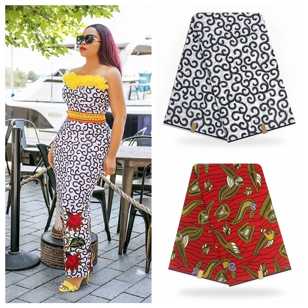 

African Ankara Lace Fabric High Quality Dutch Veritable Wax Print Fabric Printing 100% Cotton African Veritable Real Dutch Wax