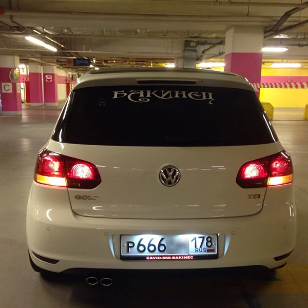 Для VW Golf 4 MK4 MK5 5 Passat B6 B7 поло 6R 9N 9N3 Жук EOS светодиодный номерной знак светильник