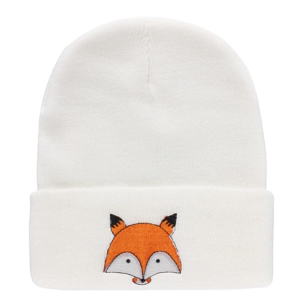 2018 Newly Fashion Embroidery Pattern Hat Unisex Warm Knitted Cap Hats Soft freeshipping #A |