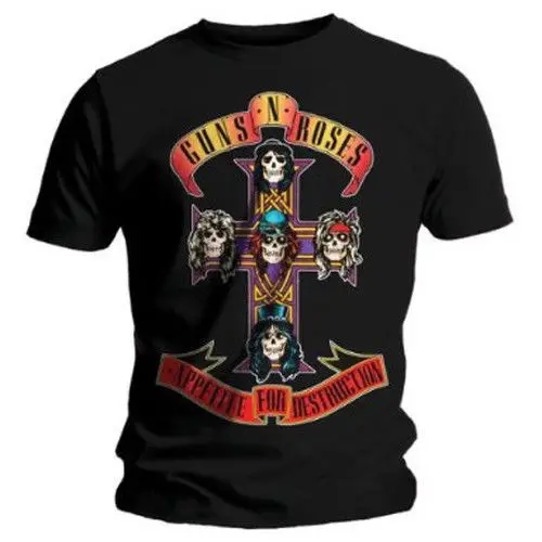

T Shirt 2017 Guns N Roses Appetite For Destruction Shirt S M L Xl T Shirt Official Tshirt New T Shirt Hot Sale Tees Summer