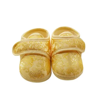 

Baby First Walkers Autumn Classic Chinese Style Soft Bottom Hook& Loop Shoes for 0-18M
