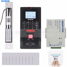 DIYSECUR полный комплект отпечатков пальцев Id Card Reader Пароль Клавиатура система контроля доступа двери комплект Болт замок для офиса/дома