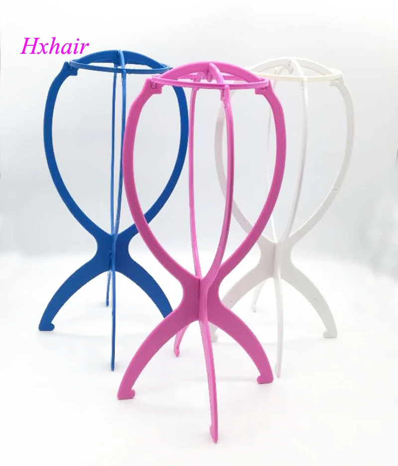 

Wholesale - 10pcs Plastic Wigs Stand / Wigs Holder for HAIR WIGS / Red Pink White Blue Black / Mix Colors