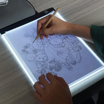 

A4 LED Light Tablets 13.15x9.13inch Graphic Artist Thin Art Stencil Drawing Board Light Box Table Painting Board Three model