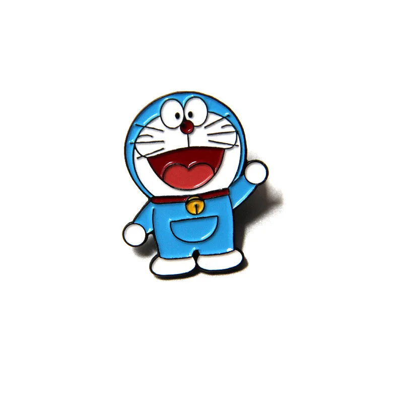 Аниме Doraemon Робот кошка брошь и эмалированные булавки Детский рюкзак сумки значок подарки