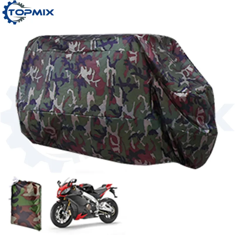 

High Quality Universal XL XXL XXXL Motorcycle Motorbike Outdoor Cover Camouflage Color Waterproof Dustproof UV resistant Cover