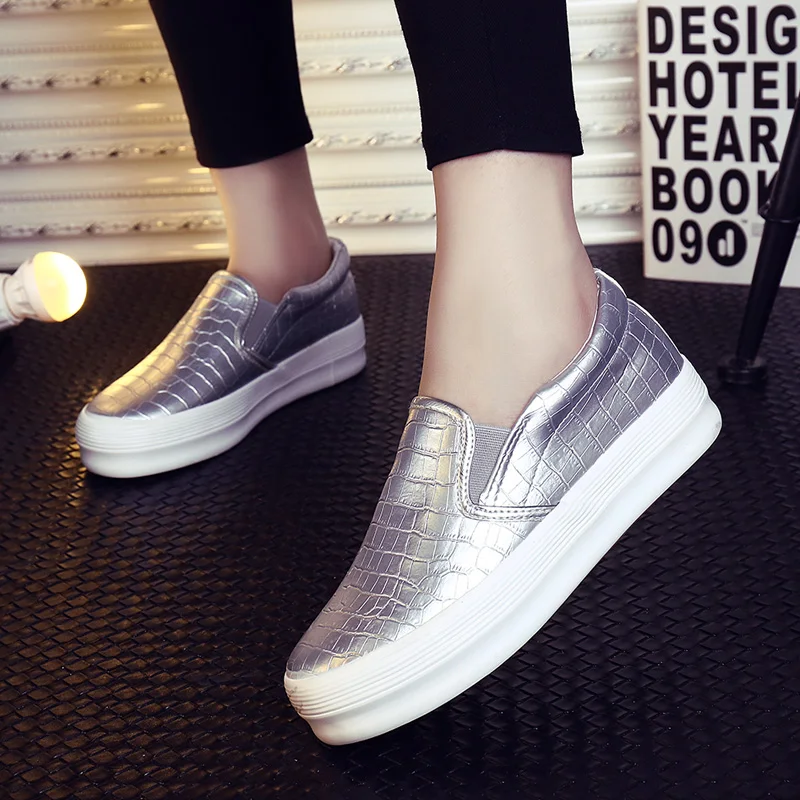 2017 Autumn Spring Women Leather Loafers Fashion Ballet
