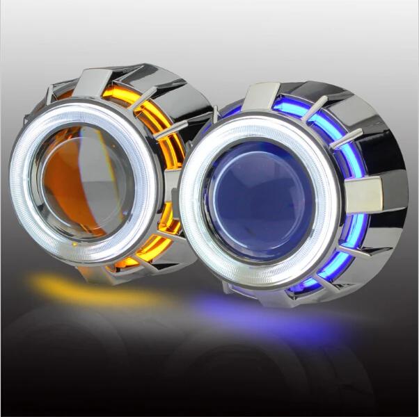 AES G1 Universal Projector Headlights Kit 2.5Inch CCFL Double Angel Eye