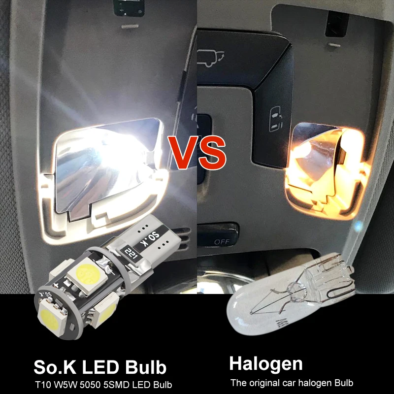 T10 LED W5W 100 168 ���� Canbus ���� ���� 194 SMD 5 SMD ��� LED �ڵ��� ����Ʈ ���� ���� ��� ���ڴ� ���� Ʈ�� ����Ʈ 12V, 5050 ��