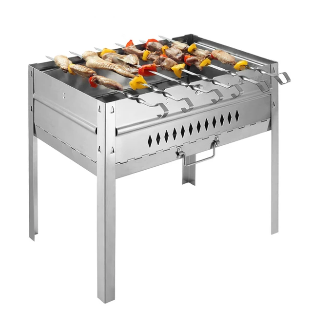 High Quality Stainless Steel Bbq Grill Charcoal Outdoor High Quality Stainless Steel Bbq Grill Charcoal Outdoor Portable Folding Barbecue Stoves Grills 001