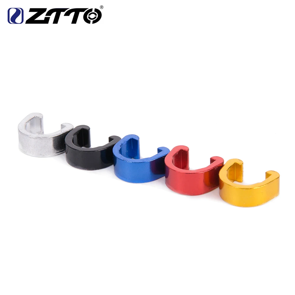 

Bicycle MTB Disc Brake Cable Sets Pipe Line Deduction Transmission Pipe Alloy C type Buckle Snap Clamp for Disc Brake Hose