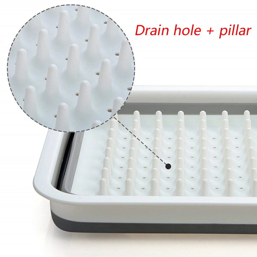 Кухня складное блюдо тарелка стойка чаша Подставка для хранения посуды Портативная Сушилка Полка для дома органайзер для посуды