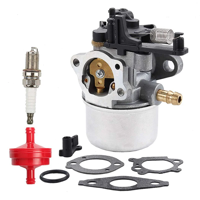 

New Carburetor Fuel Filter Spark Plug For Briggs & Stratton 591137 590948 796608