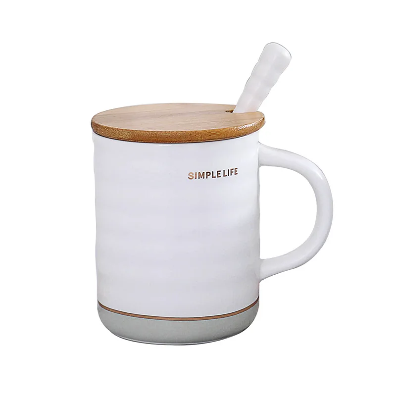

Stone pattern ceramic mug with lid spoon, men women creative cup Tea Milk Cups cartoon gold coffee cup, Drinkware Mugs Gift