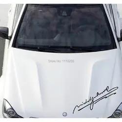 Aliauto автомобиль-Стайлинг sigature по Майкл Джексон Наклейки для автомобиля Наклейка Интимные аксессуары для Volkswagen Toyota Honda Ford Chevrolet
