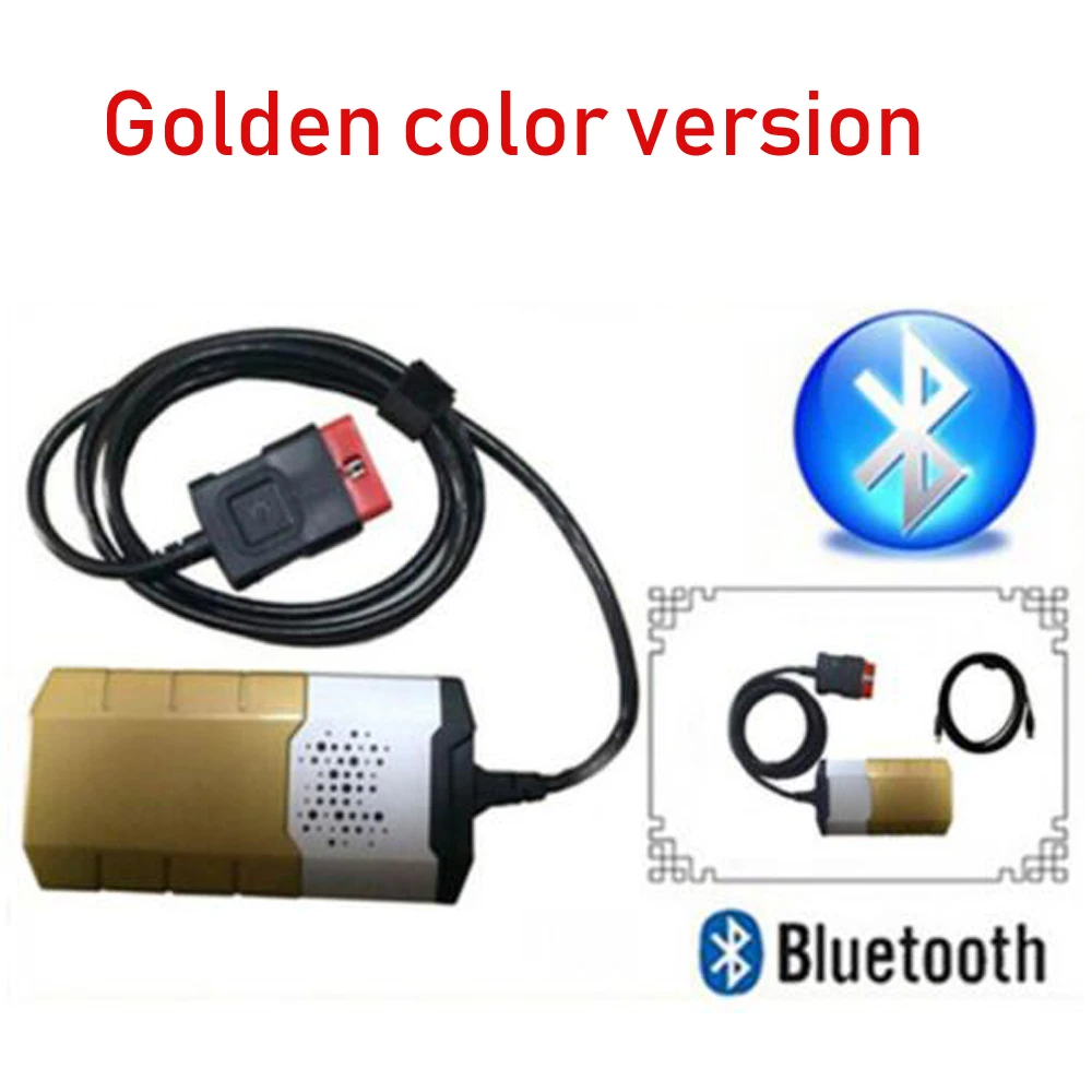 Золотой цвет для delphis autocome vd ds150e cdp 2015 3 keygen Bluetooth работает на автомобилях и