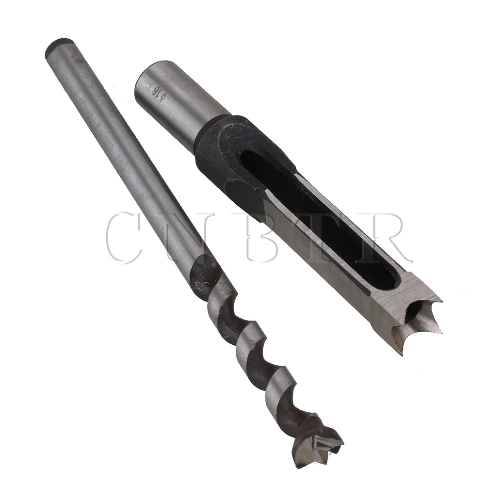 

CNBTR 16mm Square Hole Saw Mortising Chisel Twist Auger Drill Bit Woodworking Tools