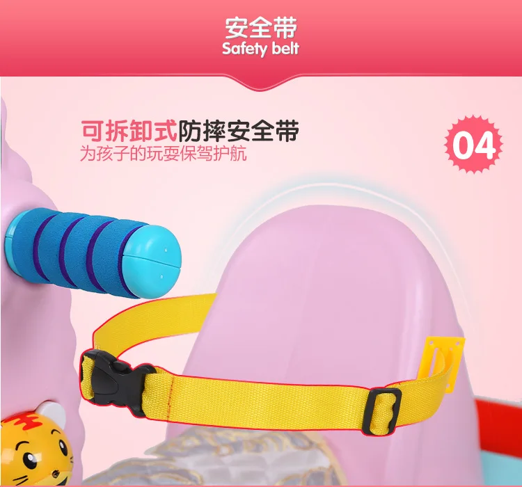 Детская лошадка-качалка детское кресло-качалка ездить на музыкальные игрушки От 1 до 6 лет детский подарок на день рождения джемпер
