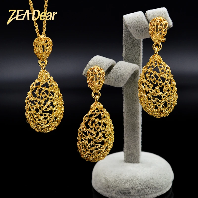 

ZEADear Jewelry Romantic Jewelry Set For Women Earrings Necklace Pendant Water Drop Jewelry Sets For Party Wedding Engagement