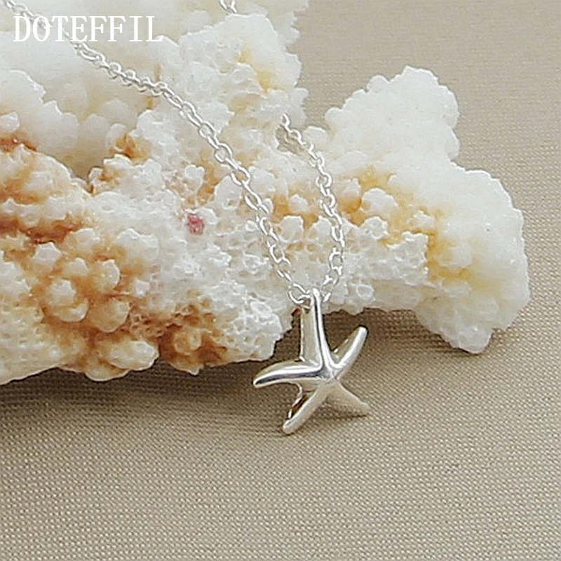 Роскошные женские ювелирные изделия 925 серебряного цвета ожерелье цепочка для девушек короткое ожерелье звезда ювелирные изделия оптом