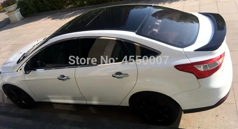 Для Ford Focus Sedan 4 двери 2013 ABS Пластиковый материал спойлер на задний багажник, крыло