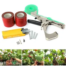 Tirando máquina de planta pacote de plantas de jardim tapener com 12 rolos de fita, usado para legumes, grafias, tomate, pepinhos