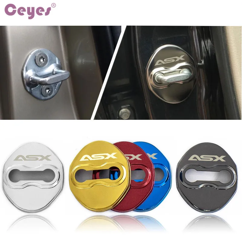

Ceyes Car Styling Auto Protection And Decoration Door Lock Cover Case For Mitsubishi ASX Galant Lancer Accessories Car-Styling