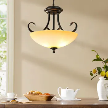 

Nordic LED living room suspension luminaires Iron art restaurant hanging lights Retro fixtures Bar lamps Cafe Pendant lights