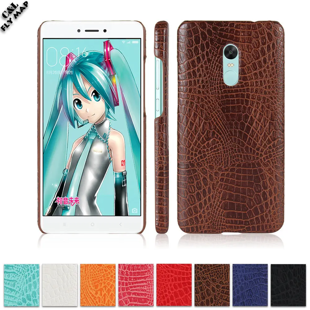 Чехол из крокодиловой кожи для Xiaomi Redmi Note 4X жесткий защитный чехол ПК X 4 Note4X Hongmi