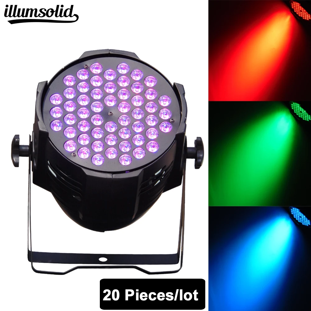 

20pcs/lot LED Stage Light Sound Active Automatic Par Light 54 Led RGB Par Disco Lights Wedding Stage Lamp Disco Bar Light