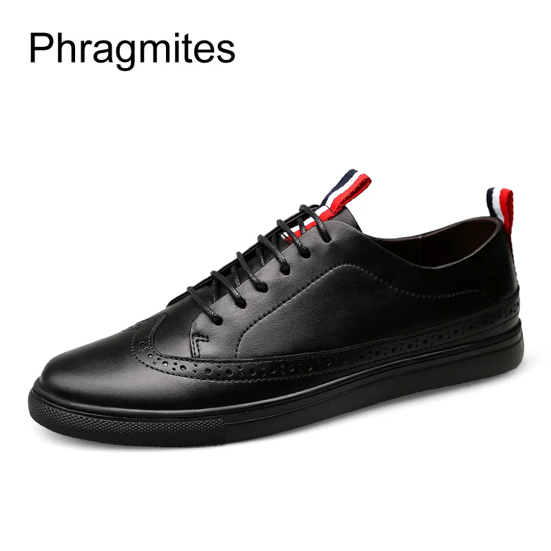 

Phragmites split leather casual business shoes zapatillas mujer casual spring tenis feminino size 37-46 flats shoe sneaker