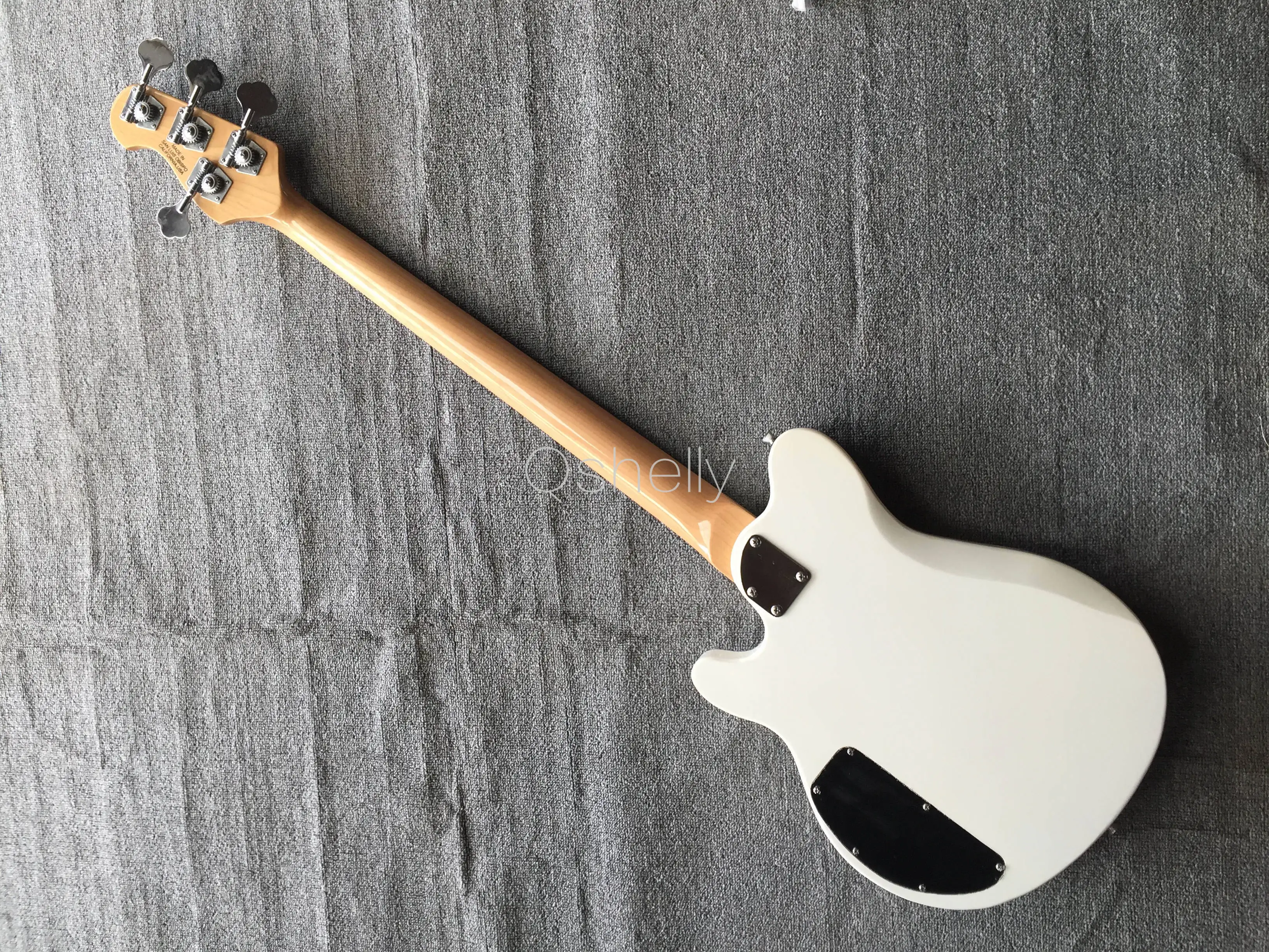 Высококачественный QShelly custom white Ernie Ball 4 струны MC black jazz pickups reflex электрический бас