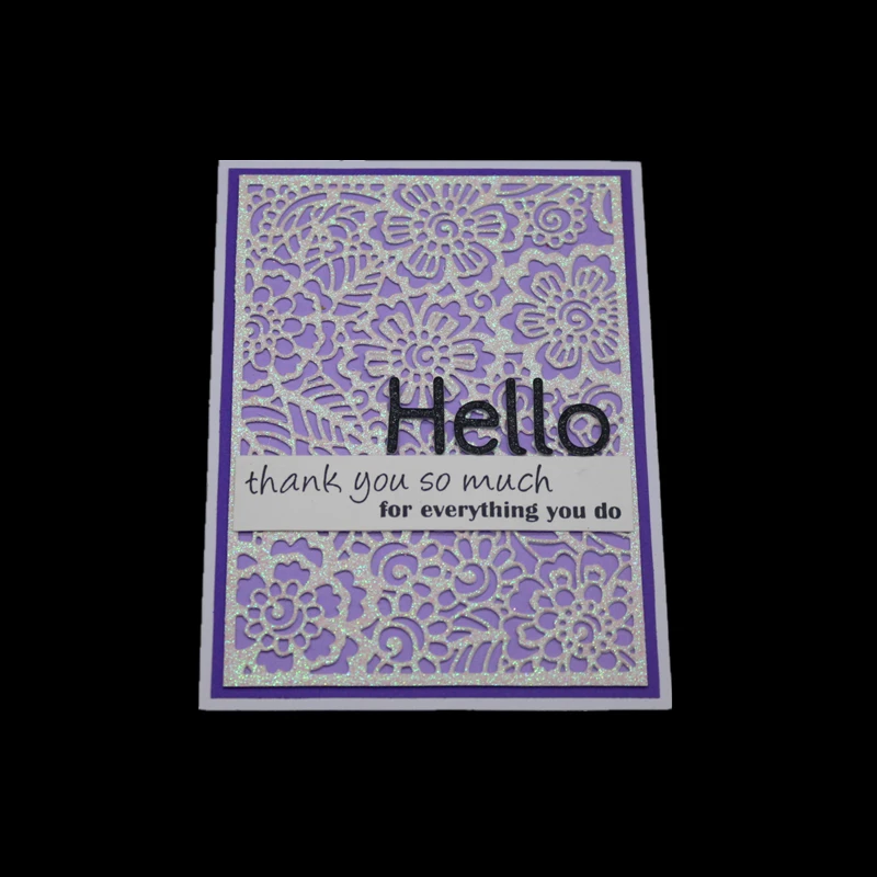 

Flower background rectangle frame metal dies stencil for scrapbooking albulm photo decorative albulm photo decorative craft die