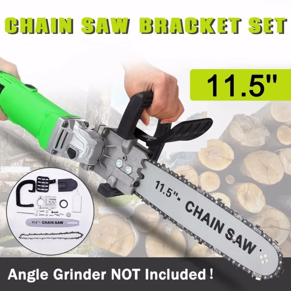 

11.5 1100W Electric Angle Grinder Motor Chain Saw Bracket Set Woodworking
