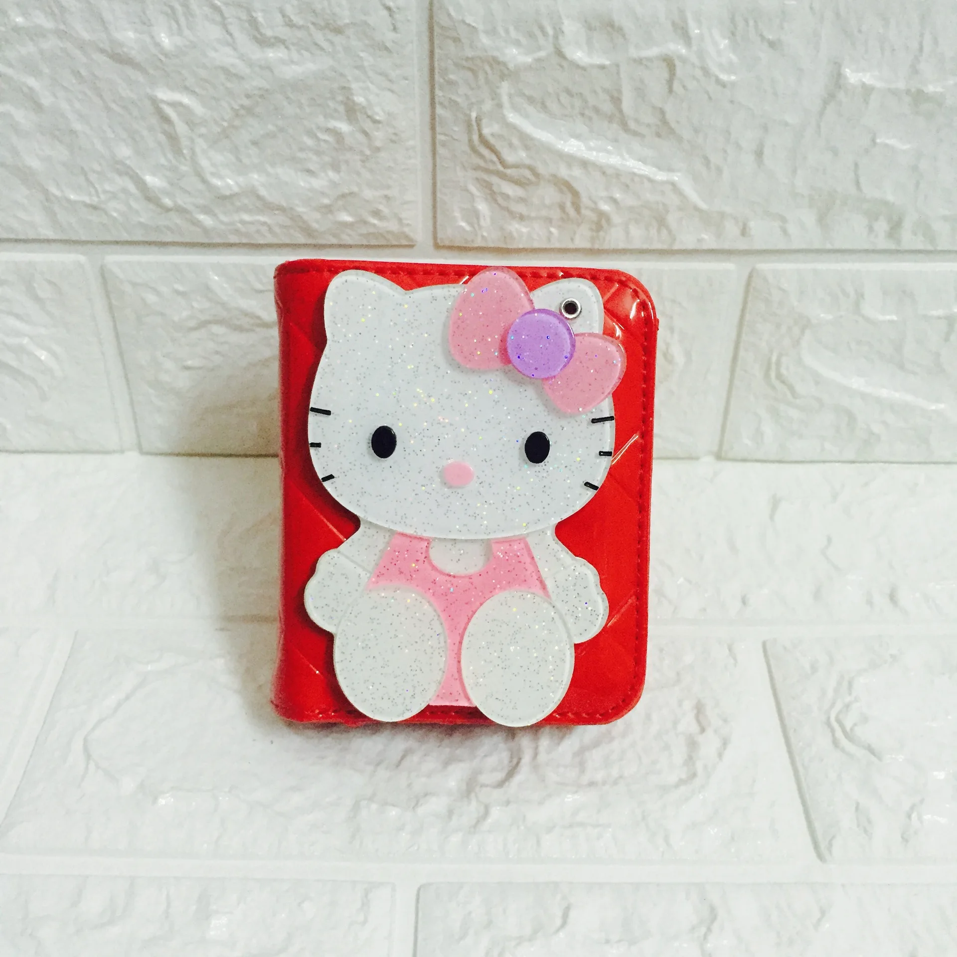 Доллар цена карман hello kitty кошельки короткие маленькие милые женские кожаные бумажники, Женский кошелек Carteira Feminina 45