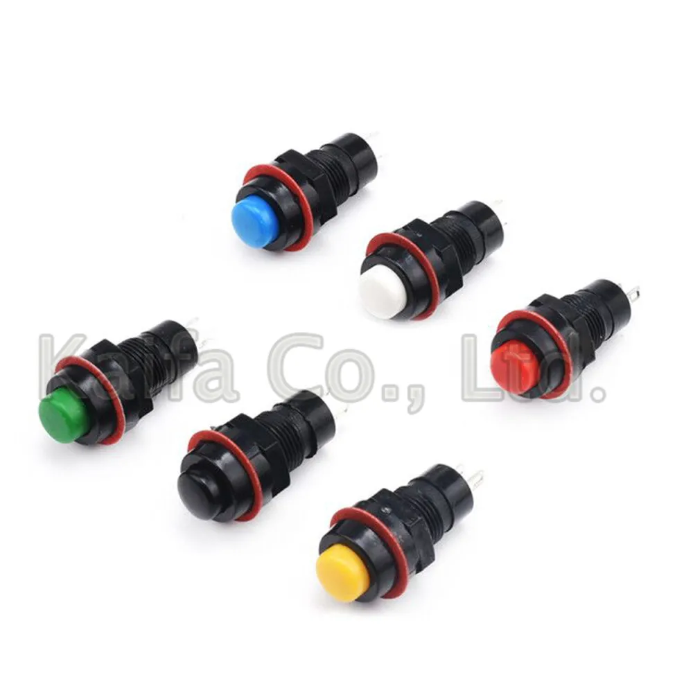 

1pcs/lots DS-211 Self-locking Push Button Switch 10mm Self Locking Momentary Push Button Switch