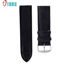 Дропшиппинг 24 мм кожаный ремешок для часов стальная пряжка Sweatband для кварцевых наручных часов nov27