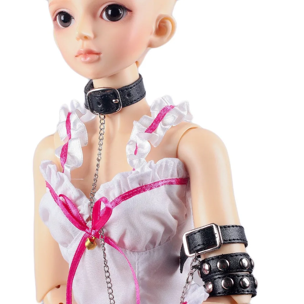 [Wamami] 16# черный из искусственной кожи шеи/ремешок/ремень 1/4 SD DZ DOD BJD Dollfie