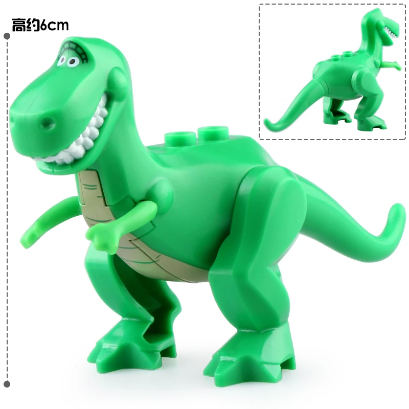

50Pcs/Lot Legoing Dinosaur Rex Model Figures Cartoon Movies Series Educational Building Blocks Gift Bricks Children Toys Xp154