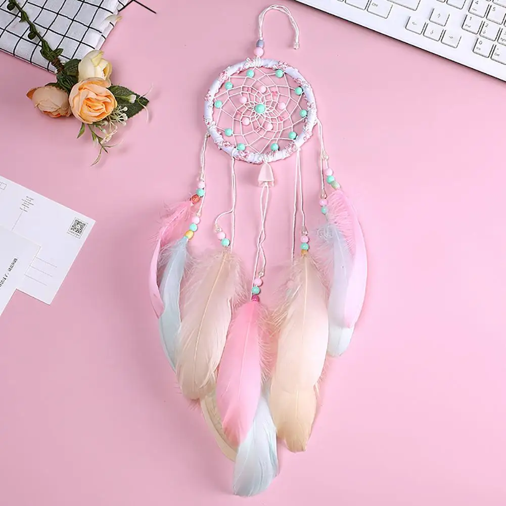 Colorful Decorative Dream Catcher Wall Hanging Dreamcatcher Pendant Creative Car Hanging Kids Room Home Wind Chimes Decorations
