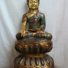 USPS в США S2286 4" Китай Бронза Свинка Перегородчатые Таиланд Сиденья Аюттхая Статуи Будды Майтреи