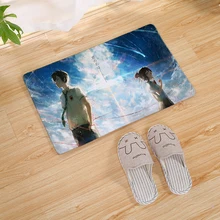 Anime japonês dos desenhos animados seu nome cozinha tapete sala de estar corredor banheiro entrada decorativa tapete da porta antiderrapante