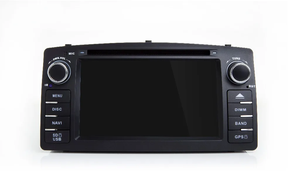 Top Android 7.1.1 Quad Core 2Din Car DVD GPS Navigation For Corolla E120 BYD F3 Capacitive Screen WIFI 3G USB Car Radio Video FM RDS 1