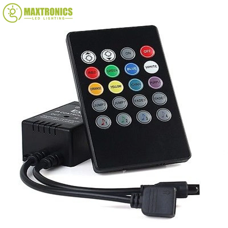 Best price 1 pcs DC5-24V 10 Keys Wireless RF Remote RGB LED strip Controller Mini Dimmer Free shipping | Освещение