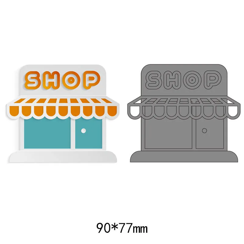 

Convenience Store Metal Cutting Dies Stencils For DIY Scrapbooking Decor Embossing Suit Paper Cards Die Cutting Template NEW