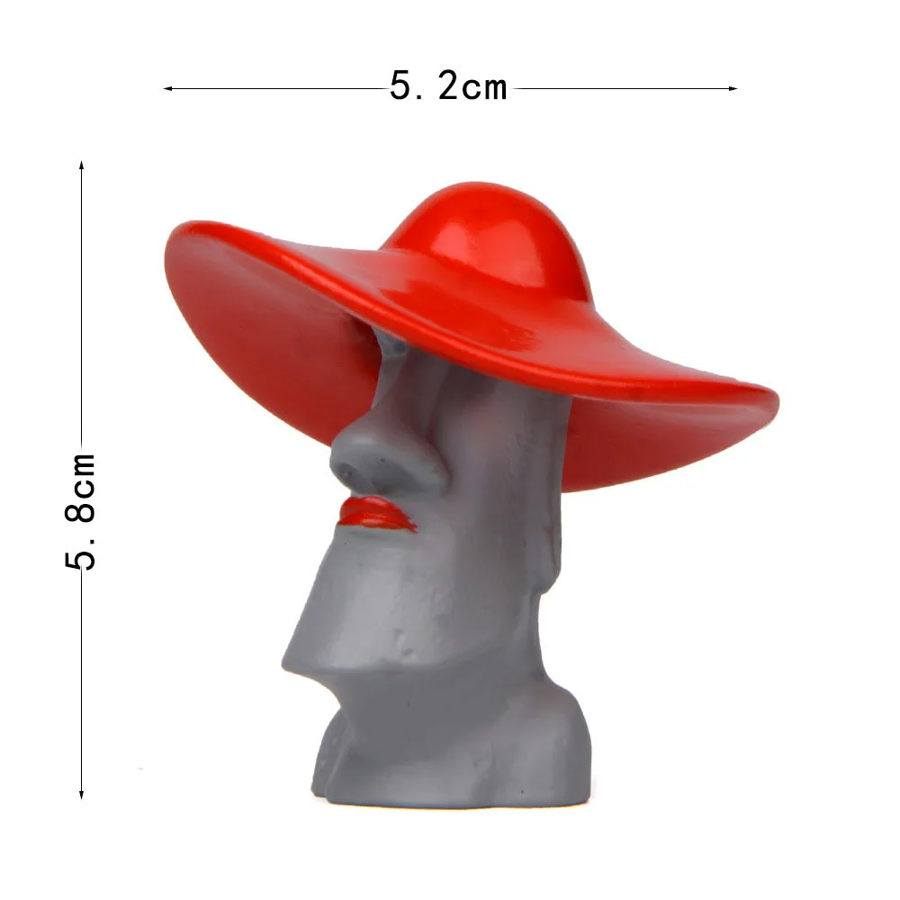 Каменные статуи Moai забавная полимерная миниатюрная гигантская статуя на